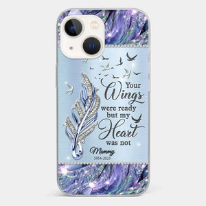 You'll Always Be In My Heart - Memorial Personalized Custom Clear Phone Case - Sympathy Gift For Family Members