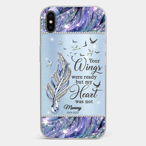 You'll Always Be In My Heart - Memorial Personalized Custom Clear Phone Case - Sympathy Gift For Family Members