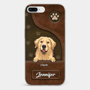 A Dog Wags Its Tail With Its Heart - Dog Personalized Custom Clear Phone Case - Gift For Pet Owners, Pet Lovers