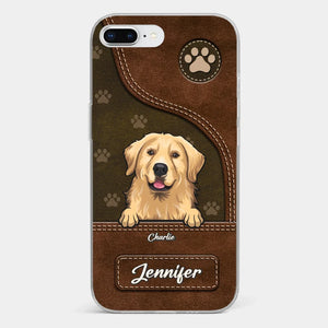 A Dog Wags Its Tail With Its Heart - Dog Personalized Custom Clear Phone Case - Gift For Pet Owners, Pet Lovers