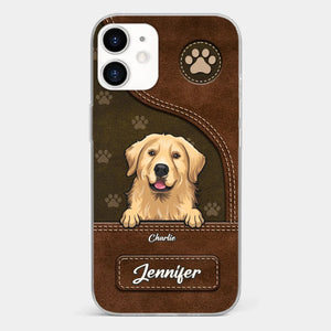 A Dog Wags Its Tail With Its Heart - Dog Personalized Custom Clear Phone Case - Gift For Pet Owners, Pet Lovers