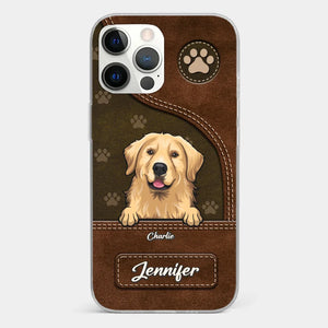 A Dog Wags Its Tail With Its Heart - Dog Personalized Custom Clear Phone Case - Gift For Pet Owners, Pet Lovers