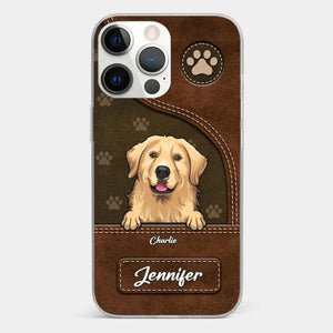 A Dog Wags Its Tail With Its Heart - Dog Personalized Custom Clear Phone Case - Gift For Pet Owners, Pet Lovers