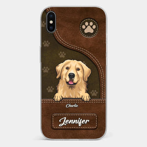 A Dog Wags Its Tail With Its Heart - Dog Personalized Custom Clear Phone Case - Gift For Pet Owners, Pet Lovers