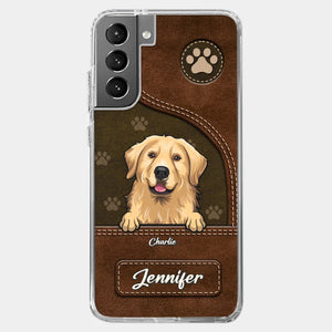 A Dog Wags Its Tail With Its Heart - Dog Personalized Custom Clear Phone Case - Gift For Pet Owners, Pet Lovers