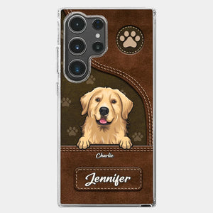 A Dog Wags Its Tail With Its Heart - Dog Personalized Custom Clear Phone Case - Gift For Pet Owners, Pet Lovers