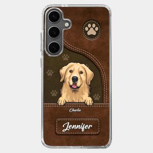 A Dog Wags Its Tail With Its Heart - Dog Personalized Custom Clear Phone Case - Gift For Pet Owners, Pet Lovers