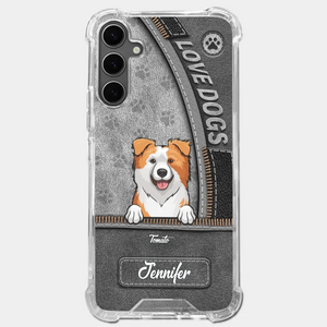 All You Need Is Love And A Dog - Dog Personalized Custom Clear Phone Case - Gift For Pet Owners, Pet Lovers