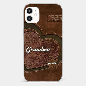 A Mother's Love Endures Through All - Family Personalized Custom Clear Phone Case - Gift For Mom, Grandma