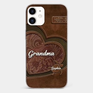 A Mother's Love Endures Through All - Family Personalized Custom Clear Phone Case - Gift For Mom, Grandma