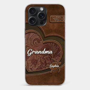 A Mother's Love Endures Through All - Family Personalized Custom Clear Phone Case - Gift For Mom, Grandma