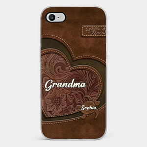 A Mother's Love Endures Through All - Family Personalized Custom Clear Phone Case - Gift For Mom, Grandma