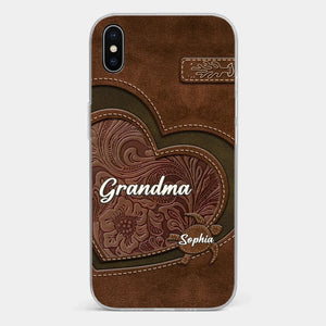 A Mother's Love Endures Through All - Family Personalized Custom Clear Phone Case - Gift For Mom, Grandma