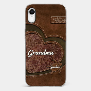 A Mother's Love Endures Through All - Family Personalized Custom Clear Phone Case - Gift For Mom, Grandma