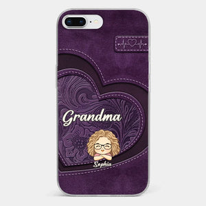 Your Unconditional Love Envelops Us - Family Personalized Custom Clear Phone Case - Gift For Mom, Grandma