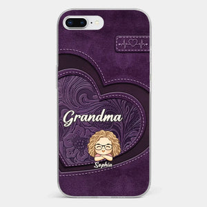 Your Unconditional Love Envelops Us - Family Personalized Custom Clear Phone Case - Gift For Mom, Grandma