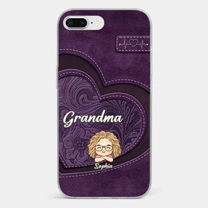 Your Unconditional Love Envelops Us - Family Personalized Custom Clear Phone Case - Gift For Mom, Grandma