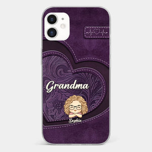 Your Unconditional Love Envelops Us - Family Personalized Custom Clear Phone Case - Gift For Mom, Grandma