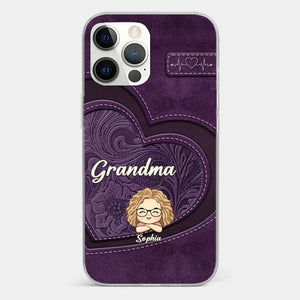 Your Unconditional Love Envelops Us - Family Personalized Custom Clear Phone Case - Gift For Mom, Grandma