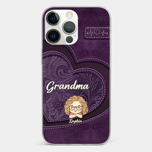 Your Unconditional Love Envelops Us - Family Personalized Custom Clear Phone Case - Gift For Mom, Grandma