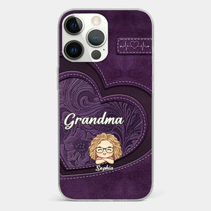 Your Unconditional Love Envelops Us - Family Personalized Custom Clear Phone Case - Gift For Mom, Grandma