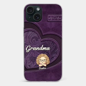 Your Unconditional Love Envelops Us - Family Personalized Custom Clear Phone Case - Gift For Mom, Grandma