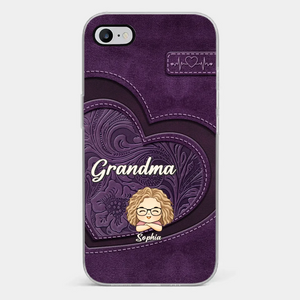 Your Unconditional Love Envelops Us - Family Personalized Custom Clear Phone Case - Gift For Mom, Grandma