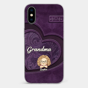 Your Unconditional Love Envelops Us - Family Personalized Custom Clear Phone Case - Gift For Mom, Grandma