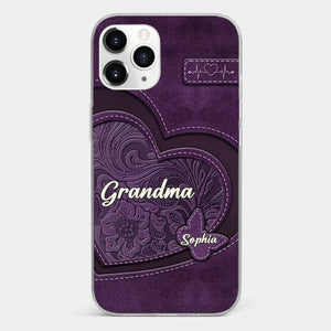 With You By Our Side, We Know We Are Home - Family Personalized Custom Clear Phone Case - Gift For Mom, Grandma