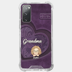 Your Unconditional Love Envelops Us - Family Personalized Custom Clear Phone Case - Gift For Mom, Grandma