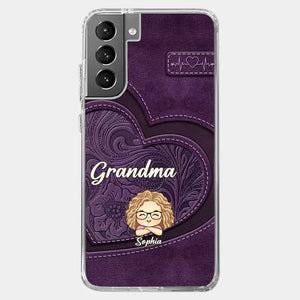 Your Unconditional Love Envelops Us - Family Personalized Custom Clear Phone Case - Gift For Mom, Grandma