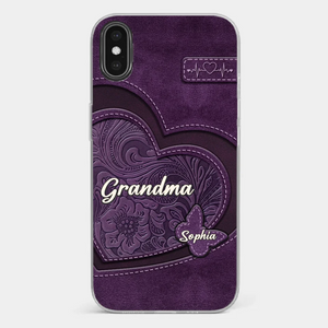 With You By Our Side, We Know We Are Home - Family Personalized Custom Clear Phone Case - Gift For Mom, Grandma