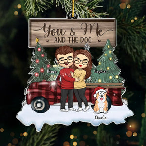 Paws And Claws, Our Pets Bring Christmas Cheer - Couple Personalized Custom Ornament - Acrylic Custom Shaped - Christmas Gift For Husband Wife, Anniversary, Pet Owners, Pet Lovers